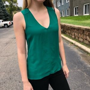 J Crew green blouse LIKE NEW